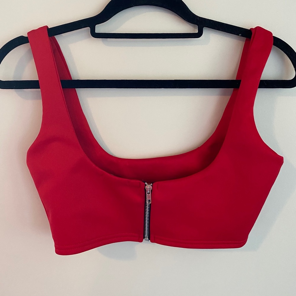 Red PLT Crop Top - Picture 3 of 3